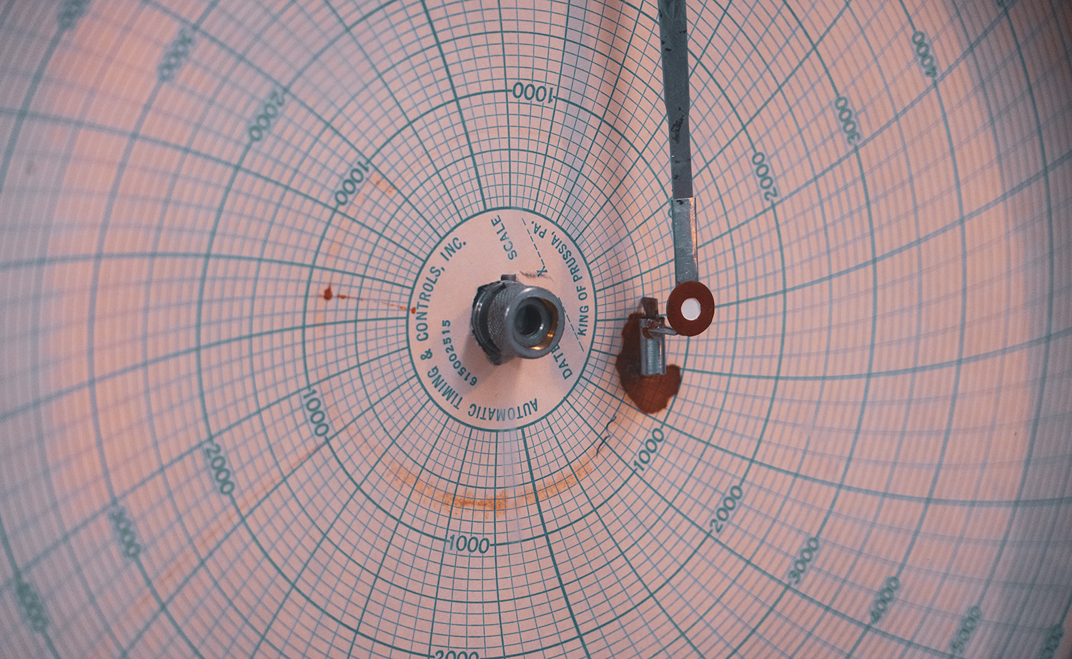 A 1950s gauge used for taking measurements.